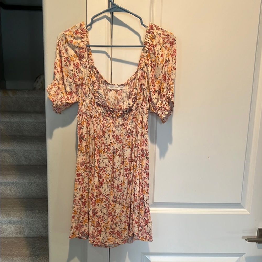 Floral Short Sleeve Dress